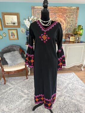 Vintage 1970’s Hand Embroidered “Jugnu” Dress for Carnaby Street